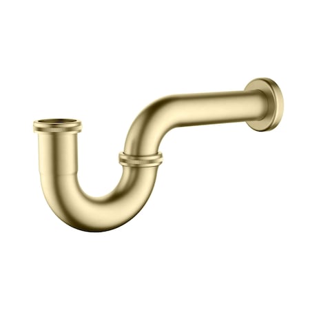 Kibi P-Trap, Brushed Gold KPT101BG